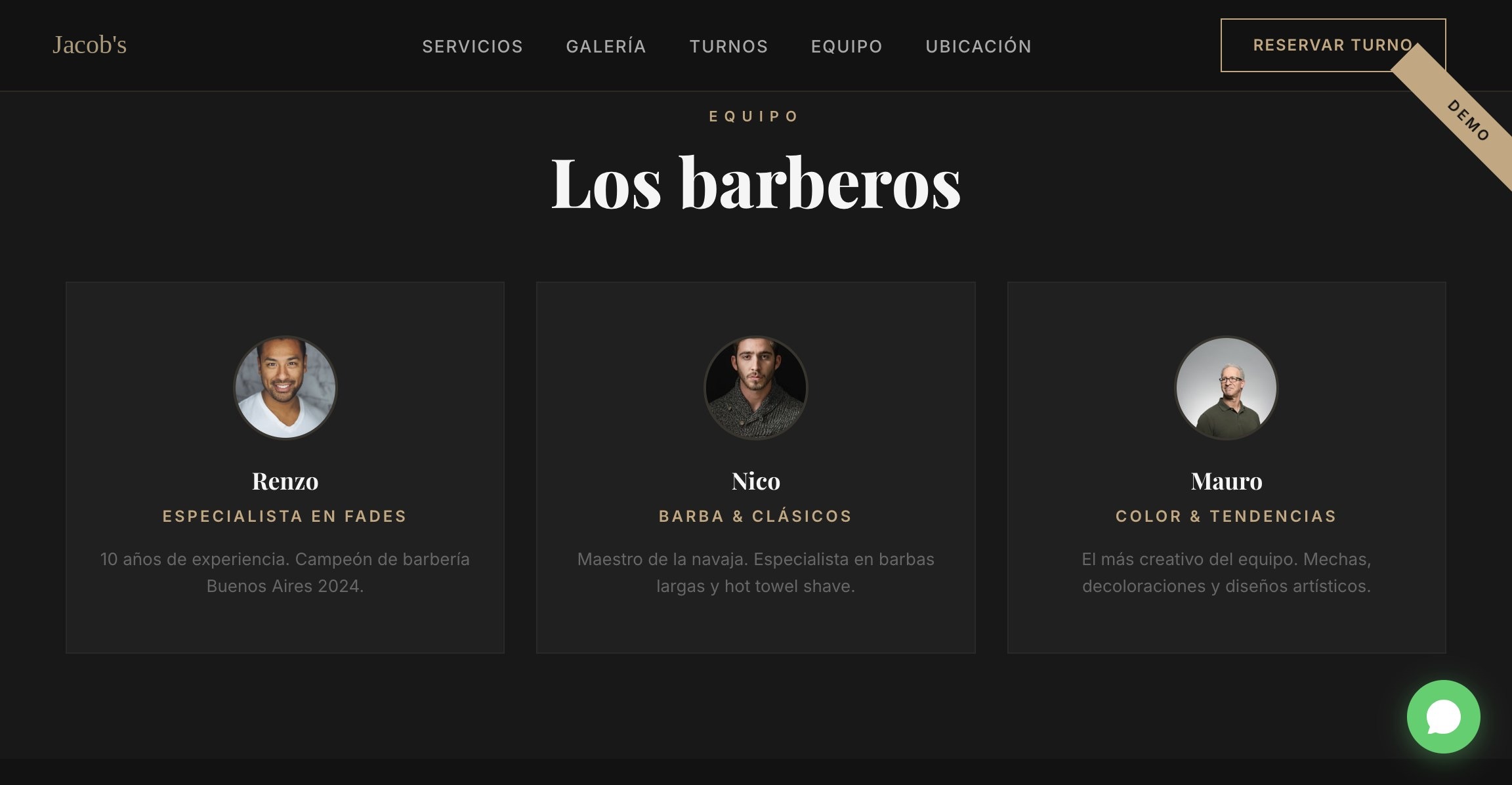 Equipo de barberos