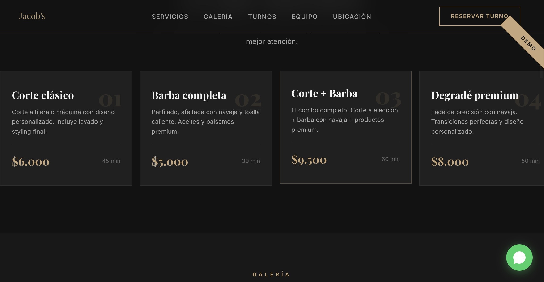 Servicios y precios